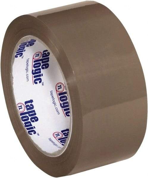 Tape Logic - 2" x 110 Yd Tan Hot Melt Adhesive Packaging Tape - Polypropylene Film Backing, 2.5 mil Thick, 36 Lb Tensile Strength - Americas Tooling