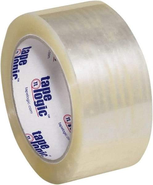 Tape Logic - 2" x 55 Yd Clear Hot Melt Adhesive Packaging Tape - Polypropylene Film Backing, 3 mil Thick, 45 Lb Tensile Strength - Americas Tooling