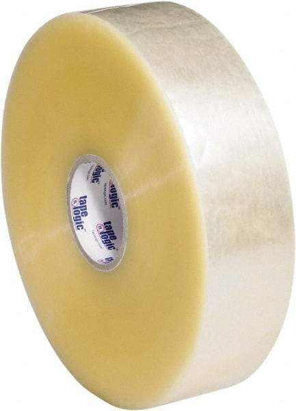 Tape Logic - 3" x 1,000 Yd Clear Hot Melt Adhesive Packaging Tape - Polypropylene Film Backing, 2.5 mil Thick, 36 Lb Tensile Strength - Americas Tooling