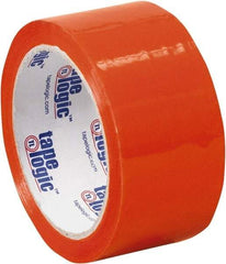 Tape Logic - 2" x 55 Yd Orange Acrylic Adhesive Packaging Tape - Polypropylene Film Backing, 2.2 mil Thick, 21.4 Lb Tensile Strength - Americas Tooling