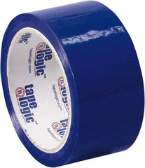 Tape Logic - 2" x 55 Yd Blue Acrylic Adhesive Packaging Tape - Polypropylene Film Backing, 2.2 mil Thick, 21.4 Lb Tensile Strength - Americas Tooling