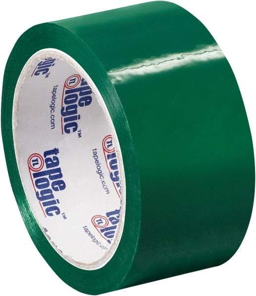 Tape Logic - 2" x 55 Yd Green Acrylic Adhesive Packaging Tape - Polypropylene Film Backing, 2.2 mil Thick, 21.4 Lb Tensile Strength - Americas Tooling