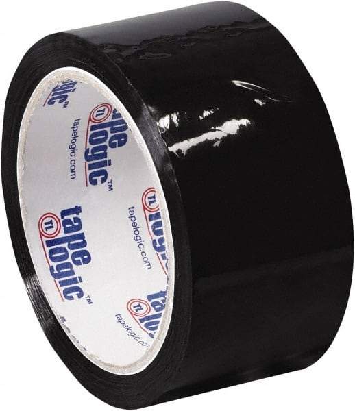 Tape Logic - 2" x 55 Yd Black Acrylic Adhesive Packaging Tape - Polypropylene Film Backing, 2.2 mil Thick, 21.4 Lb Tensile Strength - Americas Tooling