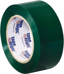 Tape Logic - 2" x 110 Yd Green Acrylic Adhesive Packaging Tape - Polypropylene Film Backing, 2.2 mil Thick, 21.4 Lb Tensile Strength - Americas Tooling