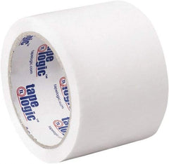 Tape Logic - 3" x 55 Yd White Acrylic Adhesive Packaging Tape - Polypropylene Film Backing, 2.2 mil Thick, 21.4 Lb Tensile Strength - Americas Tooling