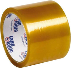 Tape Logic - 3" x 110 Yd Clear Rubber Adhesive Packaging Tape - Polypropylene Film Backing, 1.7 mil Thick - Americas Tooling