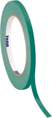 Tape Logic - 1/2" Wide x 60 Yd Long Green Crepe Paper Masking Tape - 4.9 mil Thick - Americas Tooling