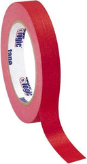 Tape Logic - 3/4" Wide x 60 Yd Long Red Crepe Paper Masking Tape - 4.9 mil Thick - Americas Tooling