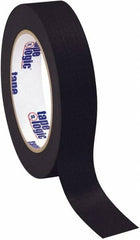 Tape Logic - 1" Wide x 60 Yd Long Black Crepe Paper Masking Tape - 4.9 mil Thick - Americas Tooling