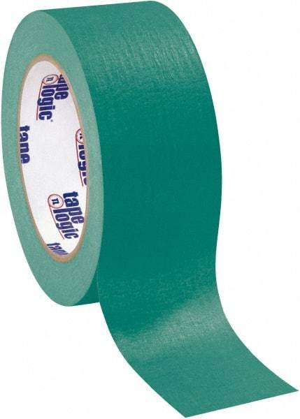 Tape Logic - 2" Wide x 60 Yd Long Green Crepe Paper Masking Tape - 4.9 mil Thick - Americas Tooling