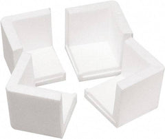 Made in USA - 3" Long x 3" Wide x 3" High x 3/4" Thick Corner - White, Roll - Americas Tooling