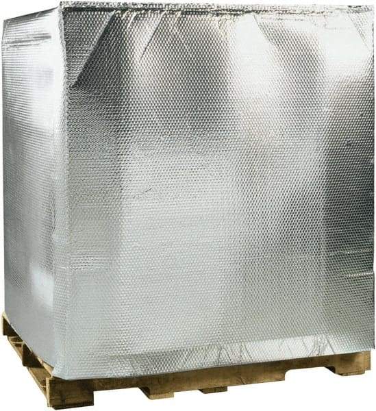 Made in USA - 48" Long x 40" Wide x 60" High x 3/16" Thick Pallet Cover - Silver, Case - Americas Tooling