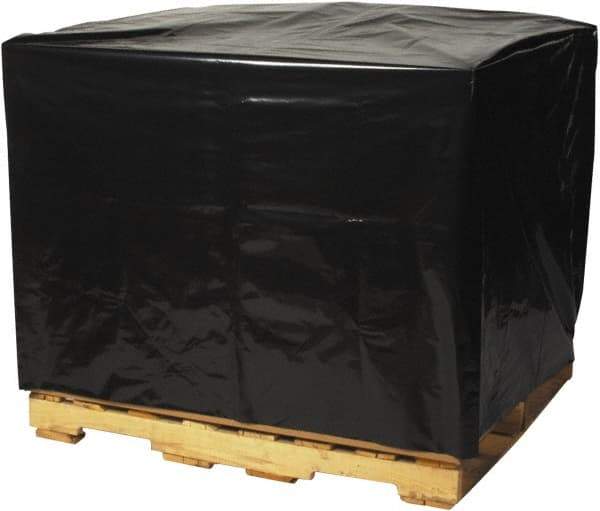 Made in USA - 49" Long x 51" Wide x 97" High Pallet Cover - Black, Case, 50 Piece - Americas Tooling