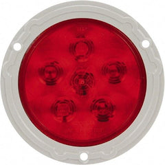 Truck-Lite - 4" Long, Red LED Stop, Turn & Tail Light - 12 Volts, Includes LED Light, Plug - Americas Tooling