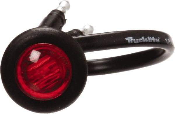 Truck-Lite - 3/4" Long, Red LED Marker Clearance - 12 Volts, Includes LED Light, Grommet - Americas Tooling