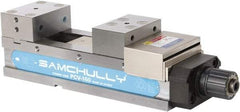 Samchully - 125mm Jaw Width, 230mm Jaw Opening Capacity, Horizontal Stationary Machine Vise - Manual Operation, 1 Station, 505mm Long x 48.3mm Deep, 50mm Jaw Height, Alloy Steel - Americas Tooling