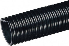 Kuriyama of America - 3-1/2" ID x 4.21" OD, 35 Max psi, Full In. Hg, Dry Material Handling & Transfer Hose - Polyurethane Liner, PVC Cover, -40 to 150°F, 5" Bend Radius, 50' Coil Length, Black - Americas Tooling