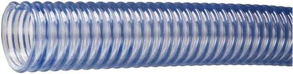 Kuriyama of America - 1-1/2" ID x 1.92" OD, 50 Max psi, 28 In. Hg, Dry Material Handling & Transfer Hose - PVC, -4 to 150°F, 3" Bend Radius, 100' Coil Length, Transparent - Americas Tooling