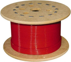 Loos & Co. - 3/16" x 1/8" Diam, Galvanized Steel Wire Rope - 2,000 Lb Breaking Strength, 7 x 19, Vinyl Coating - Americas Tooling