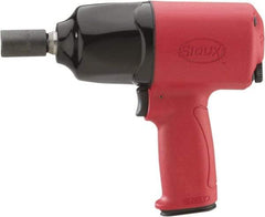 Sioux Tools - 1/2" Drive, 6,300 RPM, 520 Ft/Lb Torque Impact Wrench - Pistol Grip Handle, 1,200 IPM, 3.9 CFM, 90 psi, 1/4" NPT Inlet - Americas Tooling