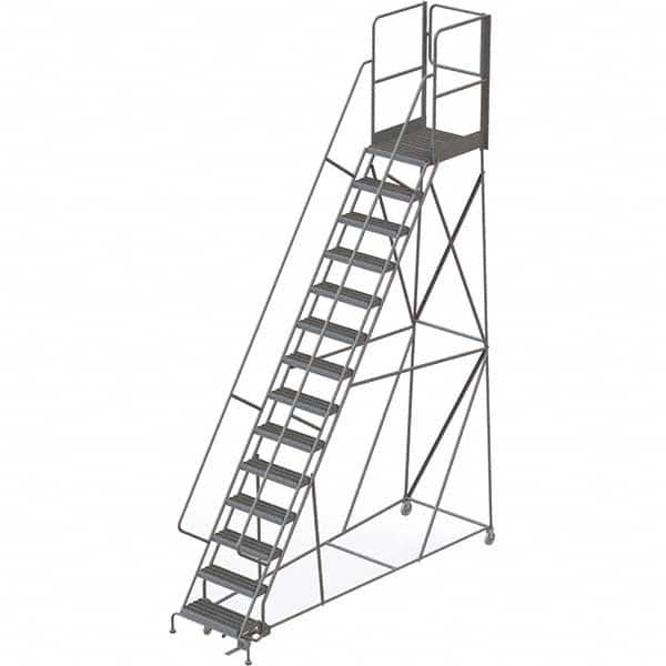 TRI-ARC - Rolling & Wall Mounted Ladders & Platforms Type: Rolling Warehouse Ladder Style: Rolling Platform Ladder - Americas Tooling