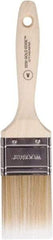 Wooster Brush - 2" Flat Polyester Varnish Brush - 2-11/16" Bristle Length, 4-9/16" Wood Beavertail Handle - Americas Tooling