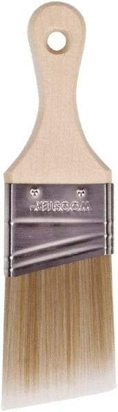 Wooster Brush - 2" Angled Polyester Angular Brush - 2-11/16" Bristle Length, 2-7/8" Wood Fluted Handle - Americas Tooling