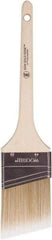 Wooster Brush - 2-1/2" Angled Polyester Angular Brush - 2-11/16" Bristle Length, 6-1/2" Wood Fluted Handle - Americas Tooling