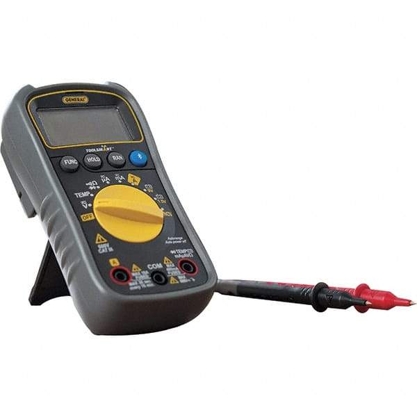 General - TS04, CAT III, 600 VAC/VDC, Digital True RMS Multimeter - 40 mOhm, Measures Voltage, Current, Resistance, Temperature - Americas Tooling