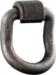 Buyers Products - Steel D-Ring 55° with Integral Bracket - 5" Long, Gray, For Use with Cargo Control - Americas Tooling