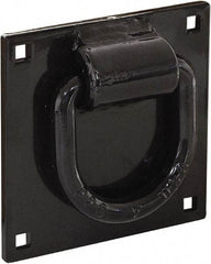 Buyers Products - Steel Bolt-On D-Ring - 4-1/2" Long, Black, For Use with Cargo Control - Americas Tooling