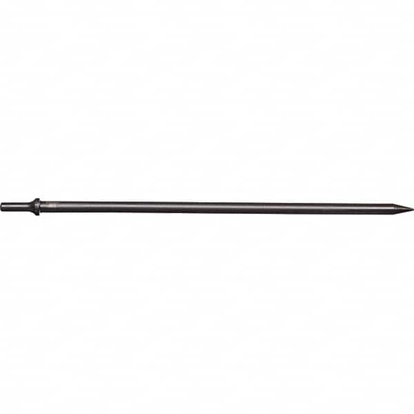 Mayhew - 1/8" Head Width, 18" OAL, Tapered Punch Chisel - Round Drive, Round Shank, Steel - Americas Tooling