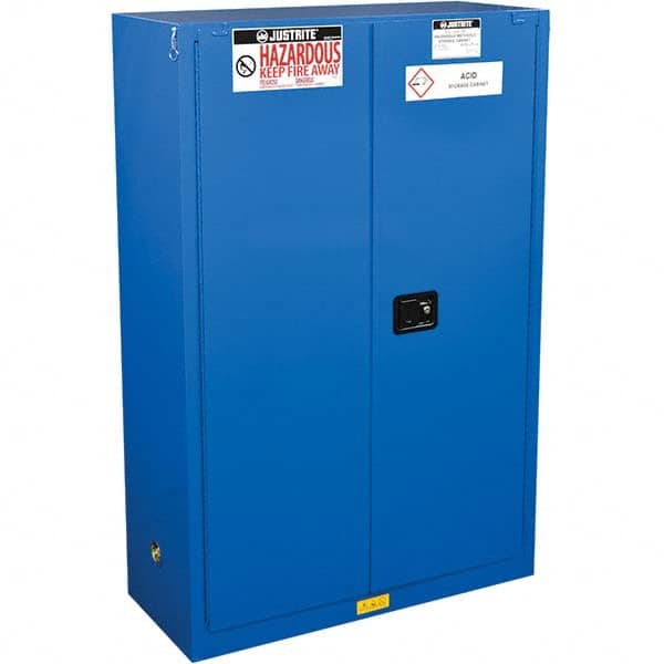 Justrite - Safety Cabinets Hazardous Chemical Type: Corrosive Chemicals Color: Blue - Americas Tooling