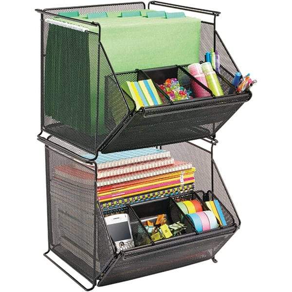 Safco - Black File Boxes-Storage - Steel Mesh - Americas Tooling