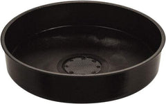 Funnel King - 4-3/8" High x 11-3/4" Diam, Polypropylene, Drum Funnel with Screen - 55 Gal Drum/Pail Capacity - Americas Tooling