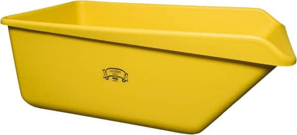 Remco - 149 Gal Yellow Rectangular Polyethylene Tub - 21-3/4" High x 32" Diam - Americas Tooling