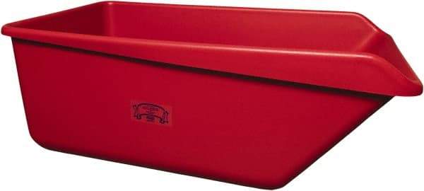 Remco - 149 Gal Red Rectangular Polyethylene Tub - 21-3/4" High x 32" Diam - Americas Tooling