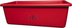 Remco - 70 Gal Red Rectangular Polyethylene Tub - 17" High x 26-1/2" Diam - Americas Tooling