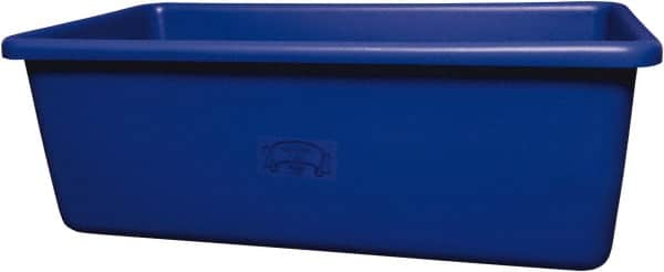 Remco - 70 Gal Blue Rectangular Polyethylene Tub - 17" High x 26-1/2" Diam - Americas Tooling