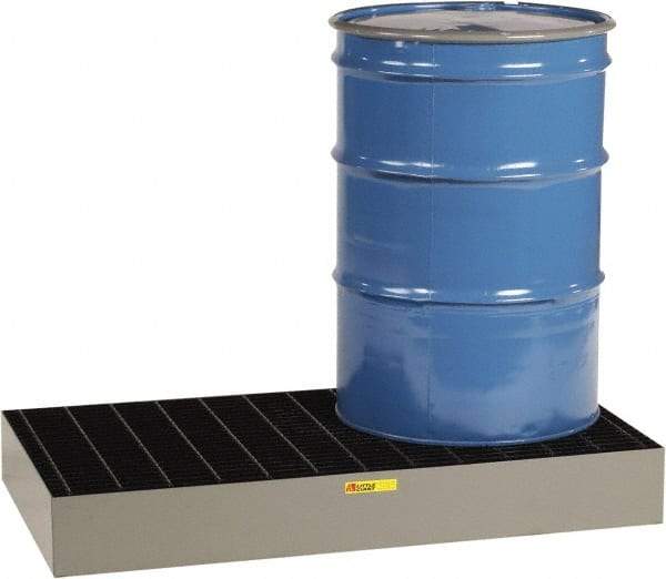 Little Giant - 33 Gal Sump Capacity, Steel Platform - Low Profile - 51" Long x 26" Wide x 6-1/2" High, 3,000 Lb Capacity - Americas Tooling