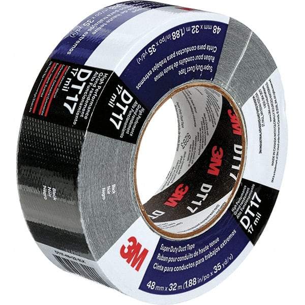 3M - 2" x 54.8m Silver Duct Tape - 8 mil, Rubber Adhesive, Polyethylene Film Backing, Series DT8 - Americas Tooling