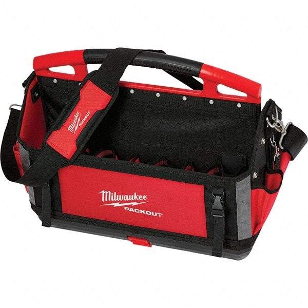 Milwaukee Tool - PACKOUT 32 Pocket, Ballistic Polyester, Red/Black Tote - Americas Tooling