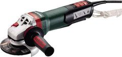 Metabo - 5" Wheel Diam, 11,000 RPM, Corded Angle & Disc Grinder - 5/8-11 Spindle, 120 Volts, 14.5 Amps - Americas Tooling