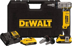 DeWALT - 3/8 to 1" Pipe Capacity, PEX Expander Tool - 9 Pieces, Cuts Pex, Includes DCE400 PEX Expander, (2) DCB203 Batteries, Charger, (3) Expander Heads (1/2", 3/4", 1"), PEX Expander Grease & Kit Box - Americas Tooling