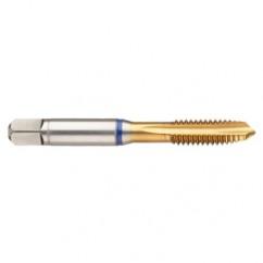 40241 3B 4-Flute Cobalt Blue Ring Spiral Point Plug Tap-TiN - Americas Tooling