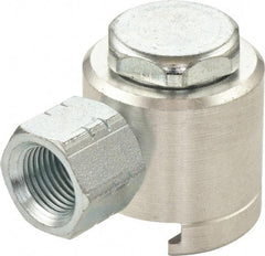 Umeta - 1" Long, 1/8 Thread, Aluminum Grease Gun Button-Head Coupler - NPT (F) Thread - Americas Tooling