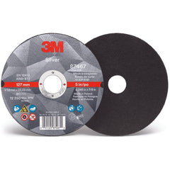 ‎3M Silver Depressed Center Grinding Wheel 87449 T27 Quick Change 9″ × 1/4″ × 5/8-11 - Americas Tooling