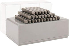 C.H. Hanson - 27 Piece, 3/32" Character Steel Stamp Set - Letters, Reverse - Americas Tooling