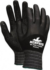 MCR Safety - Size S Nylon/Spandex General Protection Work Gloves - For General Purpose, Knit Wrist Cuff, Black, Paired - Americas Tooling