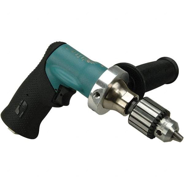 Dynabrade - 3/8" Keyed Chuck - Pistol Grip Handle, 500 RPM, 0.4 hp, 90 psi - Americas Tooling